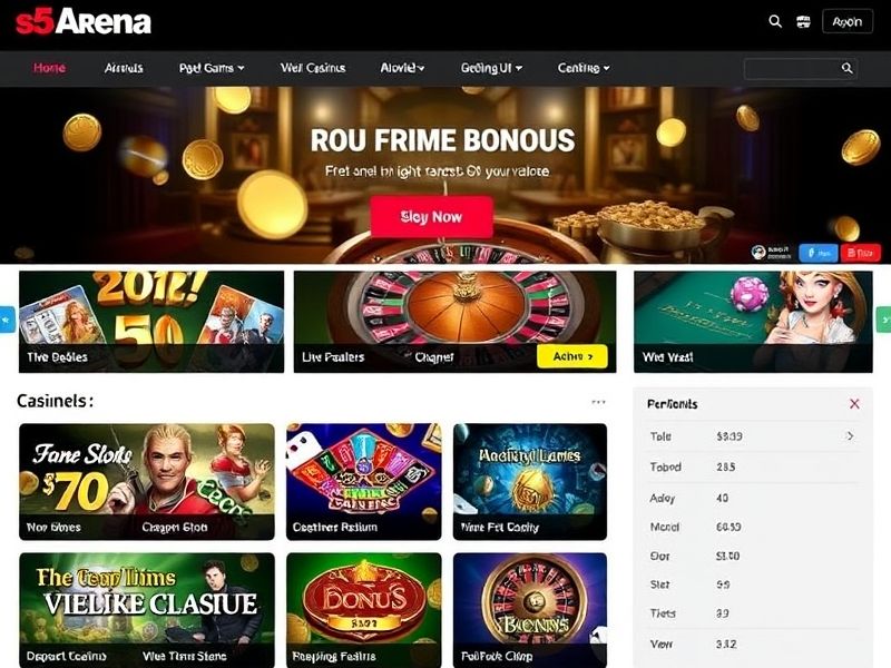 Experience the thrills of s5 arena - a premier online gambling destination offering competitive sports betting odds, immersive casino games, and secure gaming platforms. Explore exclusive promotions and expert-backed gambling insights.